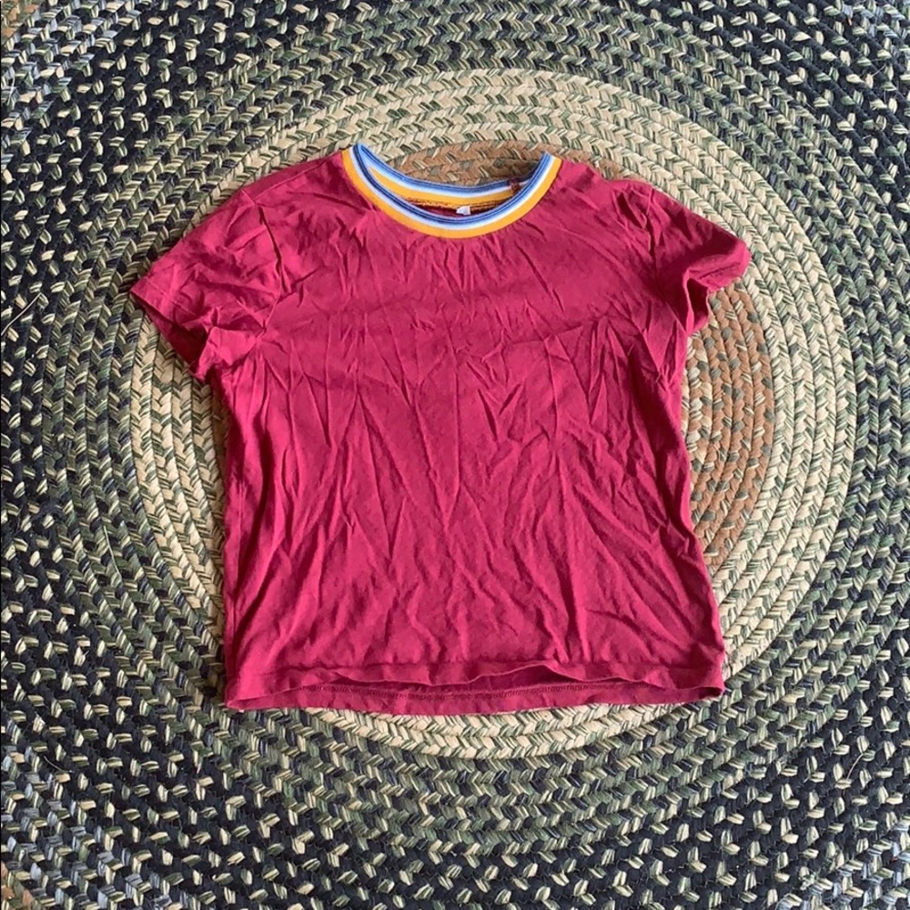 Me to we high neck short length tee